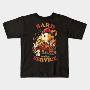 Bard's Call - Cute Cat Gamer Kids T-Shirt